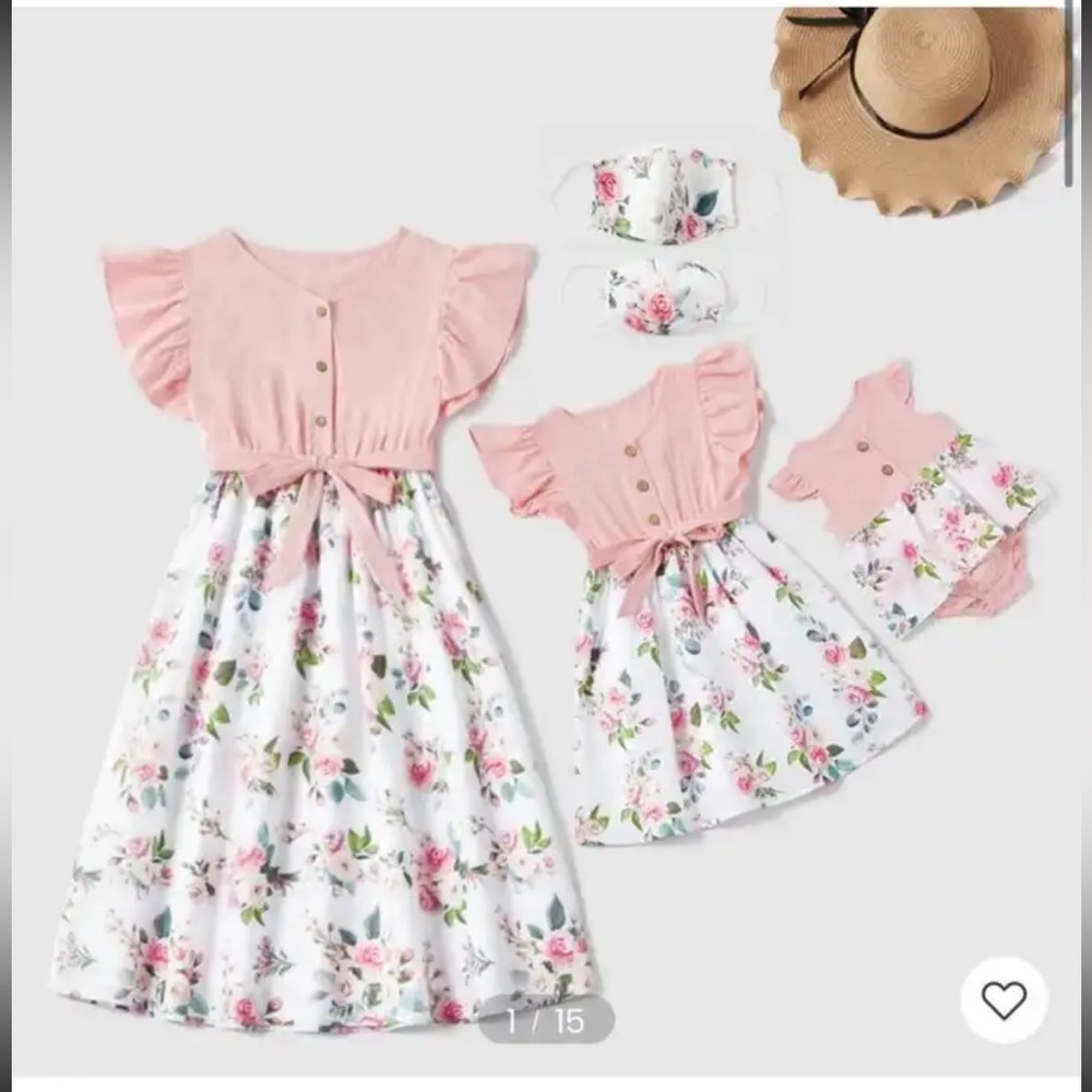 Mommy and me matching dresses